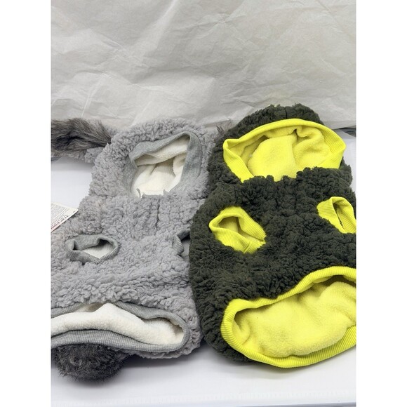 Pair Of New Top Paw Dog Sherpa Fleece Coats DINO & BUNNY Styles Soft Size Small - Picture 2 of 8